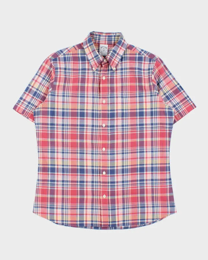 Vintage Brooks Brothers Original Polo Plaid Regent Fit Short Sleeve Shirt - M sold by Rokit