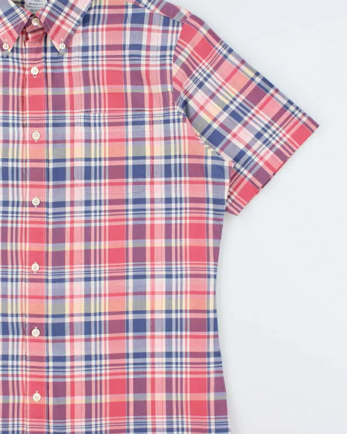 Vintage Brooks Brothers Original Polo Plaid Regent Fit Short Sleeve Shirt - M sold by Rokit product image thumbnail 3