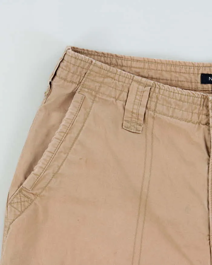 Vintage Y2K 00s Nautica Desert Khaki Canvas Baggy Fit Cargo Shorts - W34 sold by Rokit product image thumbnail 3