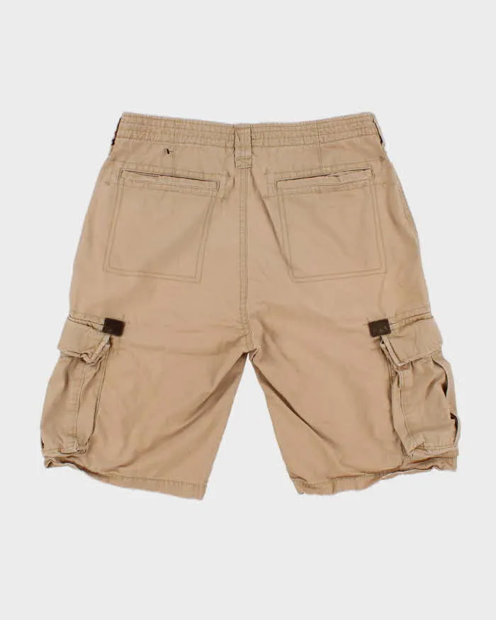 Vintage Y2K 00s Nautica Desert Khaki Canvas Baggy Fit Cargo Shorts - W34 sold by Rokit product image thumbnail 2