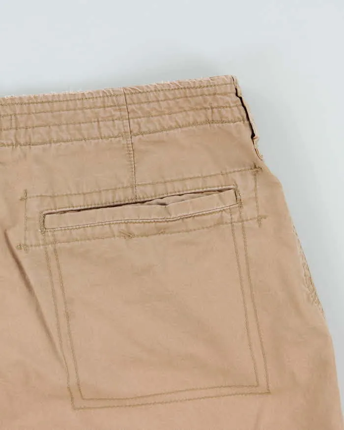Vintage Y2K 00s Nautica Desert Khaki Canvas Baggy Fit Cargo Shorts - W34 sold by Rokit product image thumbnail 4