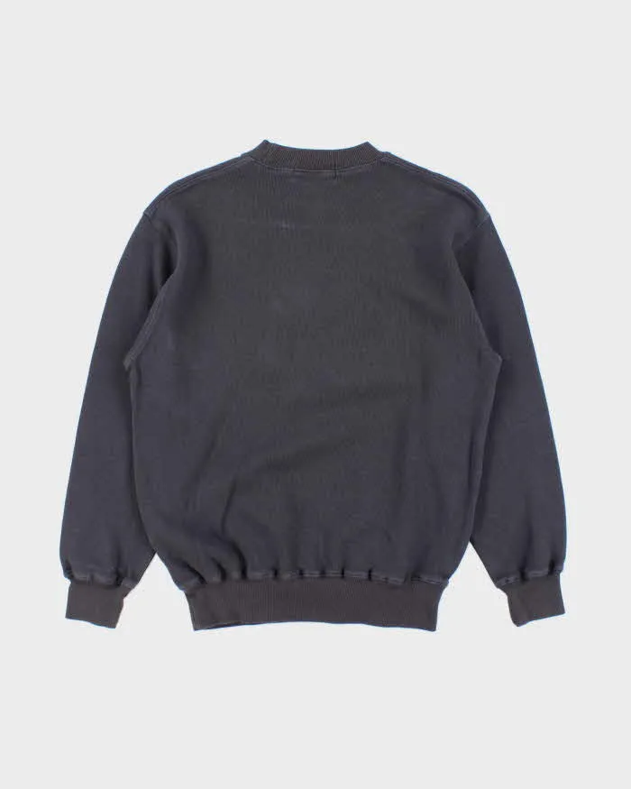 Vintage 1990s Burberry Embroidered Nova Check Crest Crewneck Sweatshirt - S sold by Rokit product image thumbnail 2