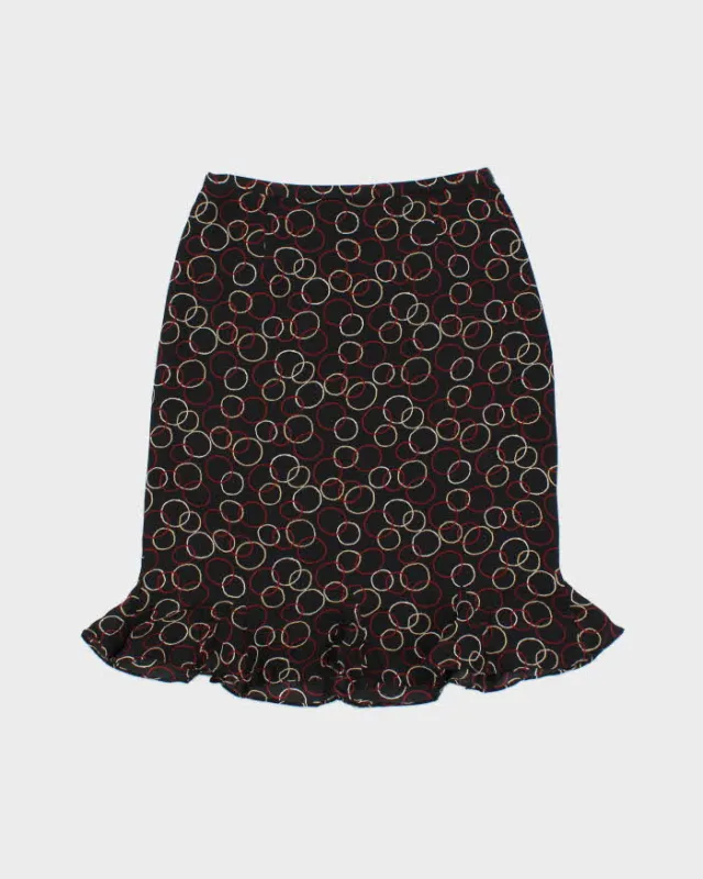Vintage 1990s Talbots Pattern Silk Skirt - XS made by Rokit