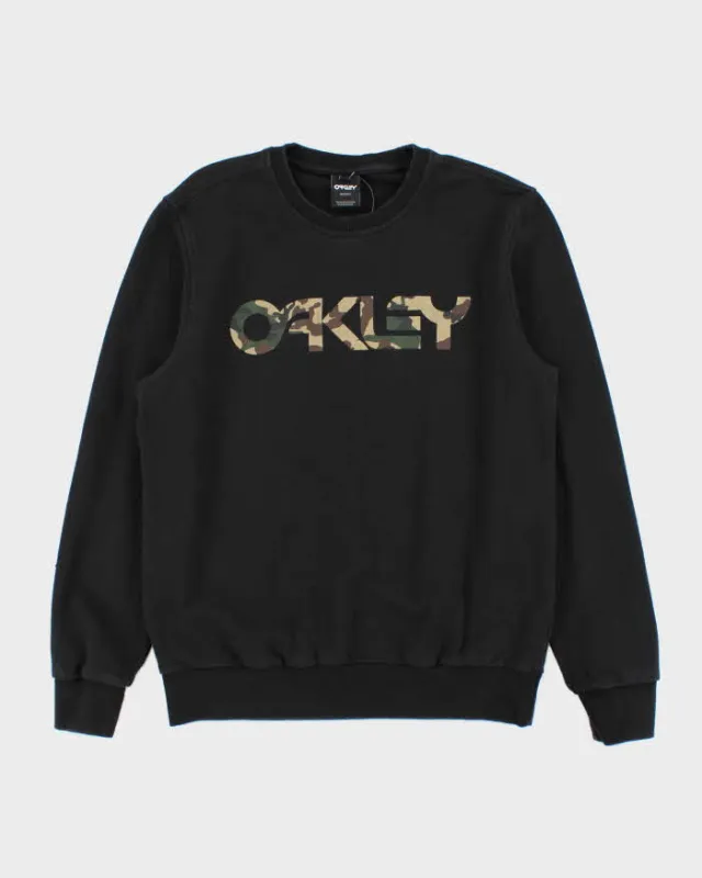 Vintage Oakley Camo Spell Out Crewneck Sweatshirt - L made by Oakley