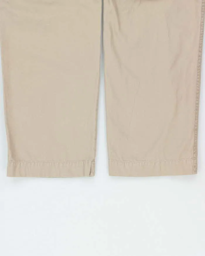 Vintage Eddie Bauer Khaki Utility Fit Heavyweight Wide Leg Workwear Trousers - W34 L32 sold by Rokit product image thumbnail 5