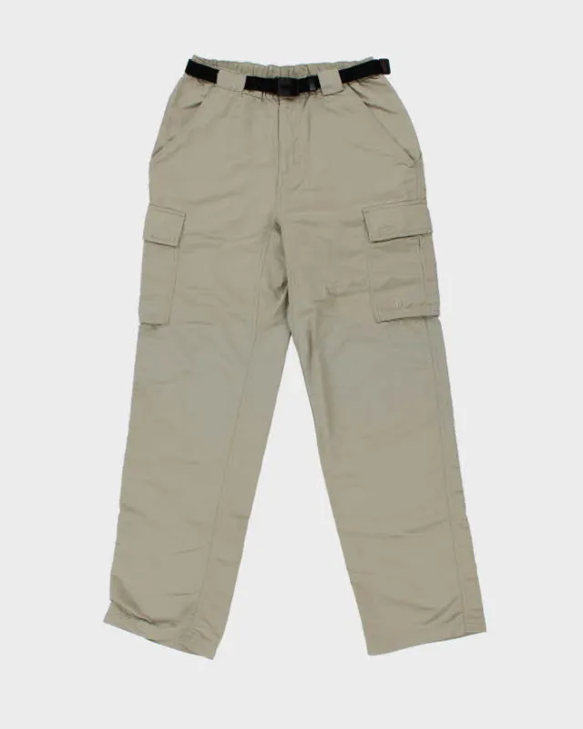 Vintage Y2K 00s The North Face Khaki Belted Straight Leg Technical Trousers - W28 L32 made by The North Face