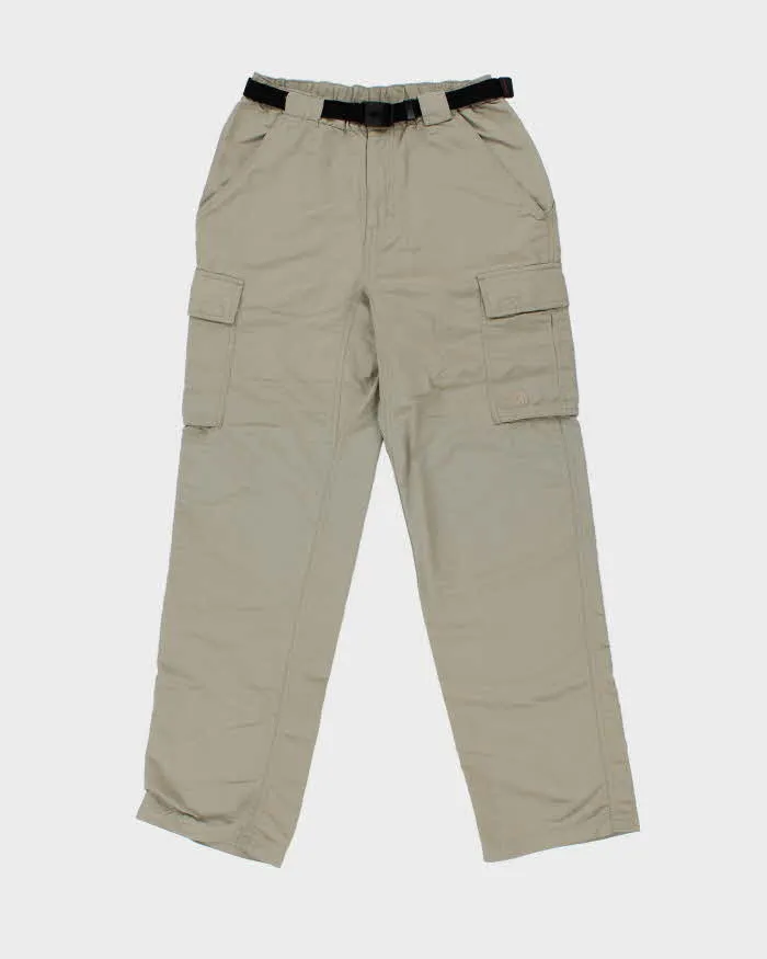 Vintage Y2K 00s The North Face Khaki Belted Straight Leg Technical Trousers - W28 L32 sold by Rokit