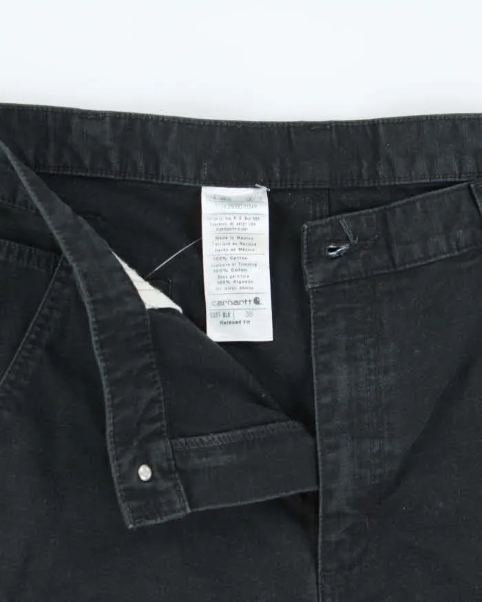 Vintage Carhartt B357 Canvas Ripstop Relaxed Fit Carpenter Cargo Shorts - W38 sold by Rokit product image thumbnail 5