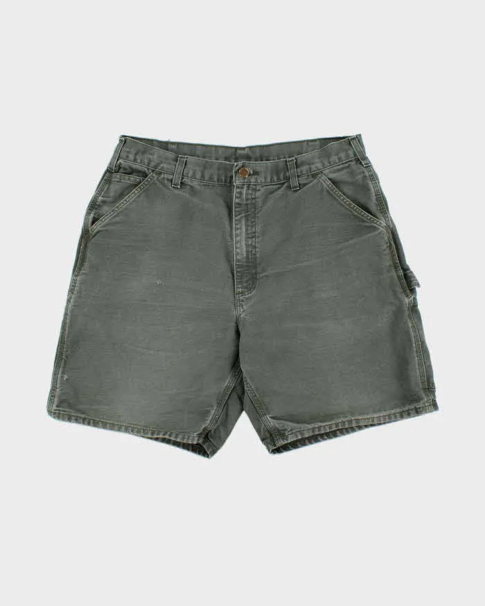 Vintage Y2K 00s Carhartt B25 Moss Duck Canvas Relaxed Fit Carpenter Shorts - W34 sold by Rokit