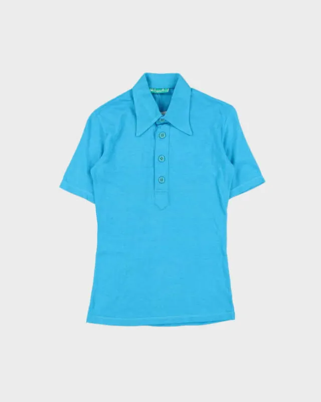 DSWT 1970s Benetton Short Sleeve Polo Shirt - XS made by United Colors Of Benetton
