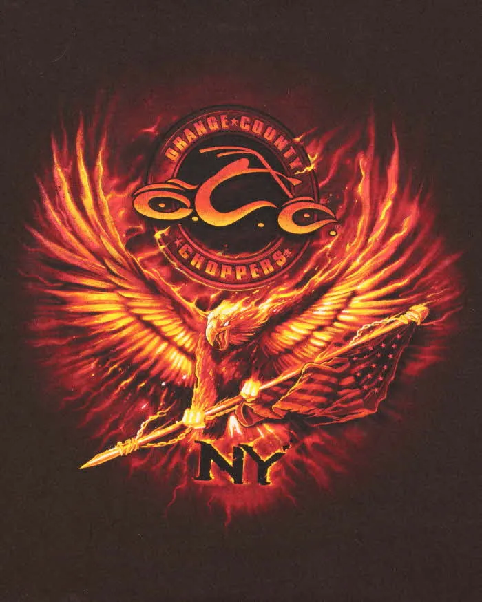 Vintage Y2K 00s Orange County Choppers New York Heavyweight Gildan Crewneck T-Shirt - XL sold by Rokit product image thumbnail 4