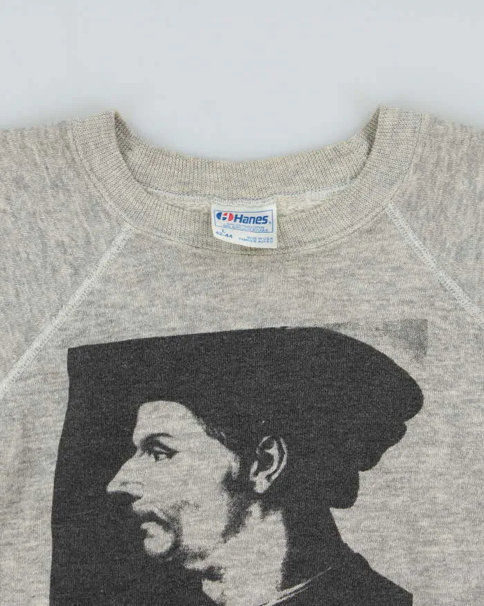 Vintage 1980s Machiavelli Hanes Made In USA Marl Grey Sweatshirt - L sold by Rokit product image thumbnail 5