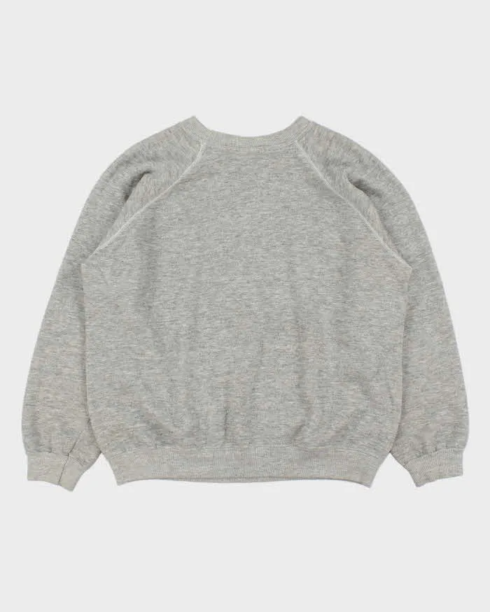 Vintage 1980s Machiavelli Hanes Made In USA Marl Grey Sweatshirt - L sold by Rokit product image thumbnail 2