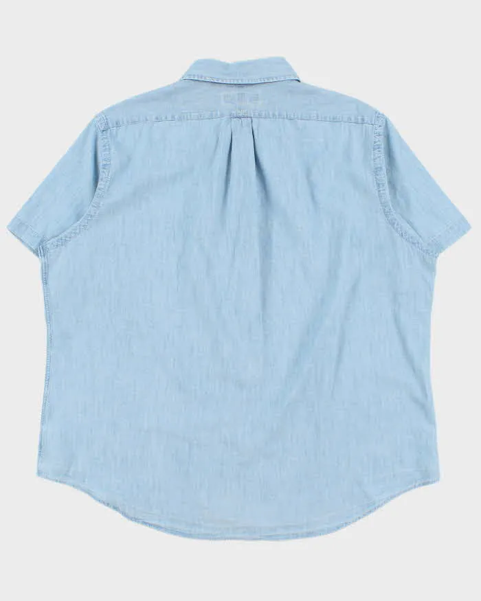 Vintage Ralph Lauren Classic Fit Chambray Short Sleeve Shirt - XXL sold by Rokit product image thumbnail 2