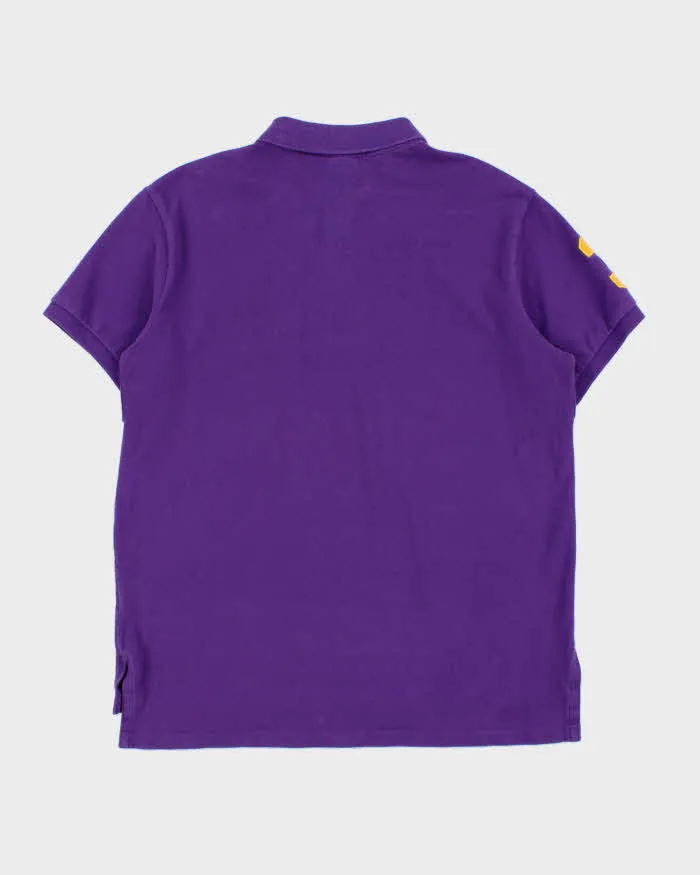 Vintage Y2K 00s Polo Ralph Lauren Large Double Pony Custom Fit Short Sleeve Polo Shirt - L sold by Rokit product image thumbnail 2