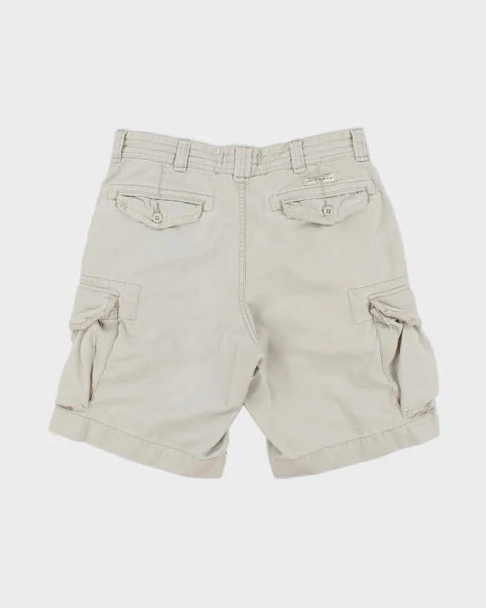 Vintage Y2K 00s Polo Ralph Lauren Heavyweight Canvas Baggy Fit Cargo Shorts - W34 sold by Rokit product image thumbnail 2