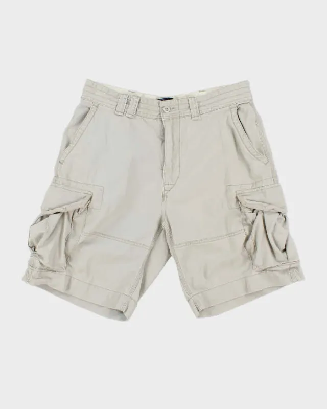Vintage Y2K 00s Polo Ralph Lauren Heavyweight Canvas Baggy Fit Cargo Shorts - W34 made by Ralph Lauren