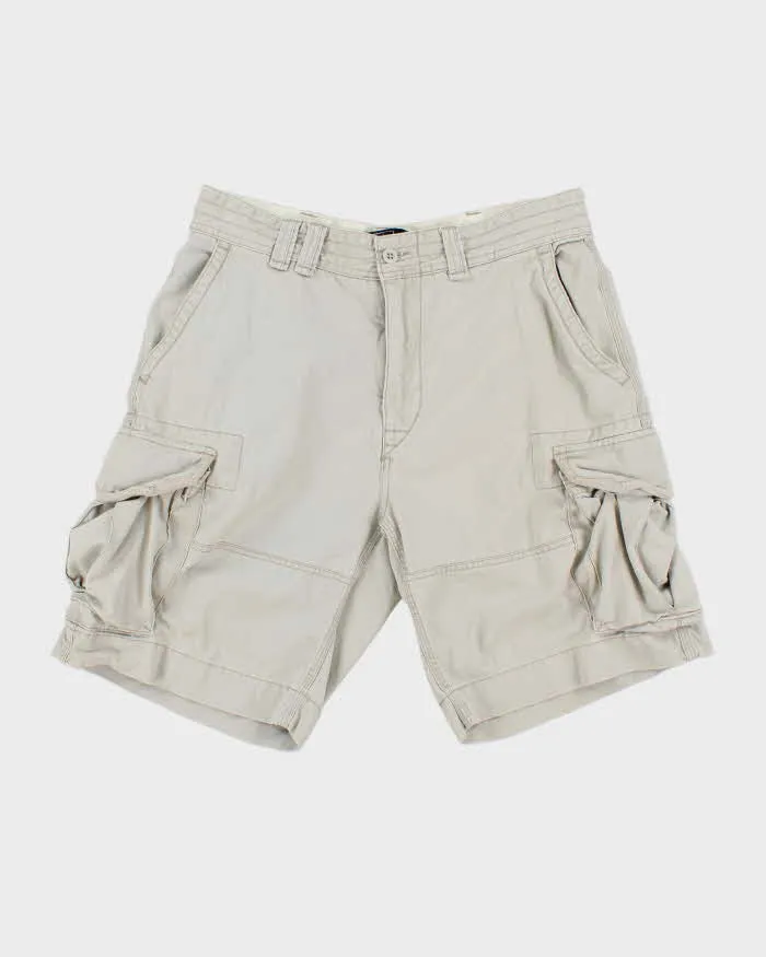 Vintage Y2K 00s Polo Ralph Lauren Heavyweight Canvas Baggy Fit Cargo Shorts - W34 sold by Rokit