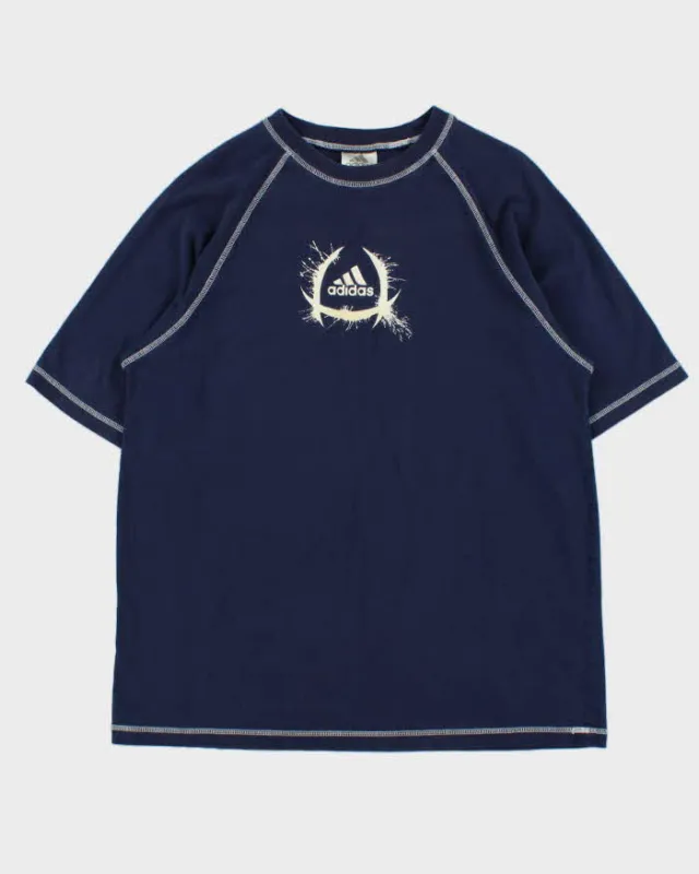 Vintage Y2K 00s Adidas Forever Contrast Stitch Crewneck T-Shirt - L made by Adidas