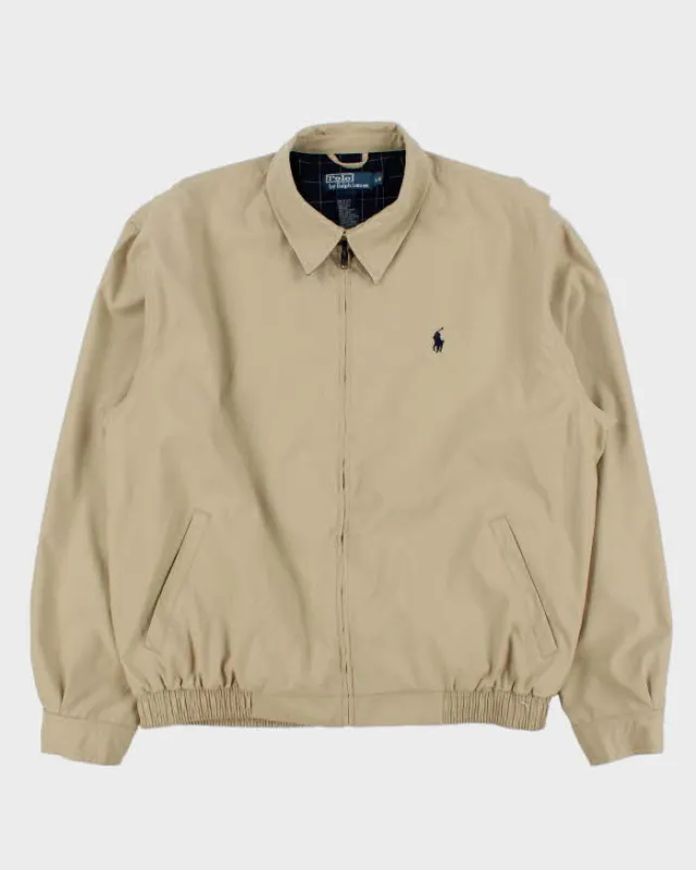 Vintage Y2K 00s Polo Ralph Lauren Bi-Swing Soft Shell Water-Repellent Harrington Jacket - L made by Ralph Lauren