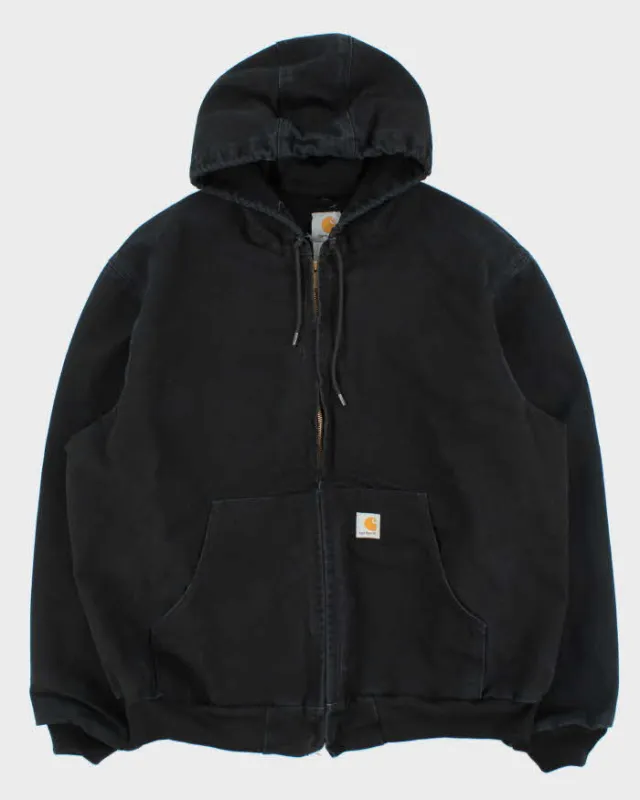 Vintage Y2K 00s Carhartt J130 BLK Active Mesh Lined Duck Canvas Bomber Jacket - XXL made by Carhartt