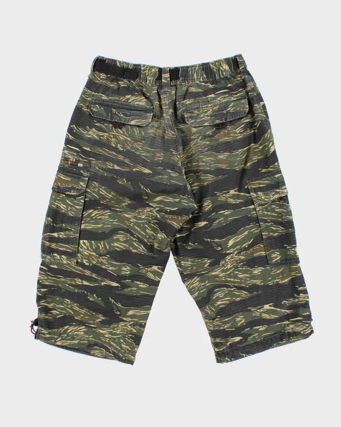 Vintage Y2K 00s HOBO Japan Loose Fit Tiger Camo 3/4 Length Cargo Shorts - W28 sold by Rokit product image thumbnail 2