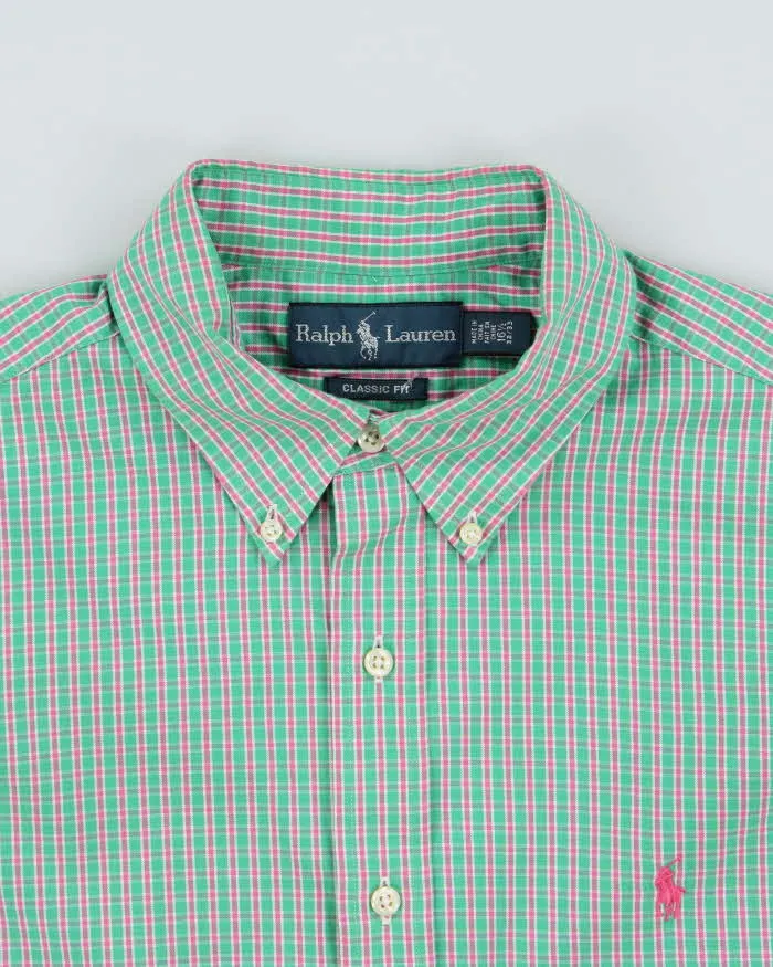 Vintage Y2K 00s Ralph Lauren Regent Check Classic Fit Long Sleeve Shirt - M sold by Rokit product image thumbnail 5