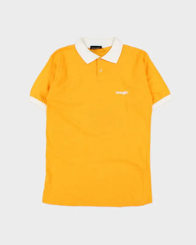 Deadstock 1980s Wrangler Short Sleeve Polo Shirt - M made by Wrangler