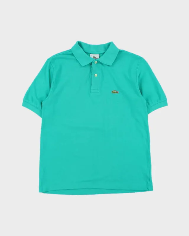 Vintage Y2K 00s Lacoste Turquoise Classic Short Sleeve Polo Shirt - M made by Lacoste