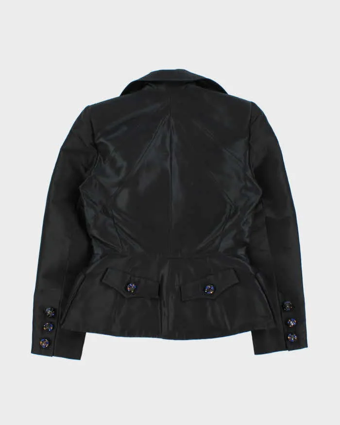 Vintage SS1997 Christian Lacroix Haute Couture Runway Women's Silk Blend Padded Embellished Double Breasted Blazer - S sold by Rokit product image thumbnail 2