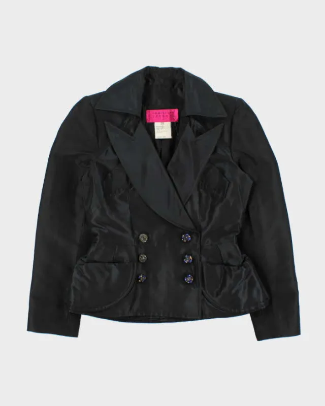 Vintage SS1997 Christian Lacroix Haute Couture Runway Women's Silk Blend Padded Embellished Double Breasted Blazer - S made by Rokit