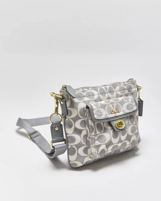 Vintage Y2k 2000s Coach Signature Jacquard Cross-body Bag made by Coach