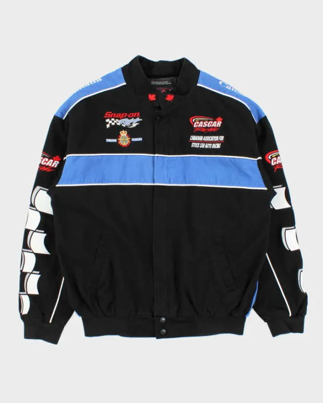 Vintage Y2K 00s Cascar Stock Racing Snap-On Choko Motorsports Bomber Jacket - S made by Rokit