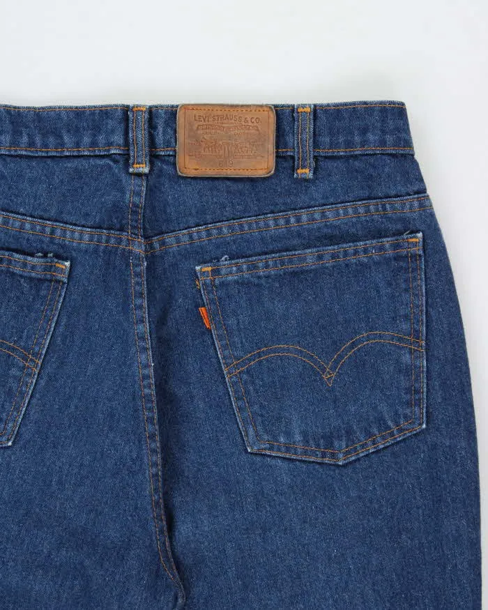 Vintage 1994 Levi's 619 Orange Tab Made In Canada Leather Patch High Waisted Relaxed Straight Leg Jeans - W34 L31 sold by Rokit product image thumbnail 4