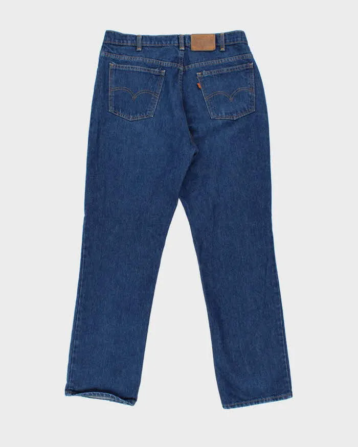 Vintage 1994 Levi's 619 Orange Tab Made In Canada Leather Patch High Waisted Relaxed Straight Leg Jeans - W34 L31 sold by Rokit product image thumbnail 2