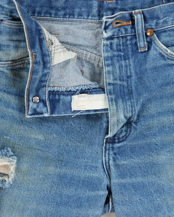 Vintage 1970s Wrangler Women's Made In USA Distressed Denim Mini Shorts - W26 sold by Rokit product image thumbnail 5