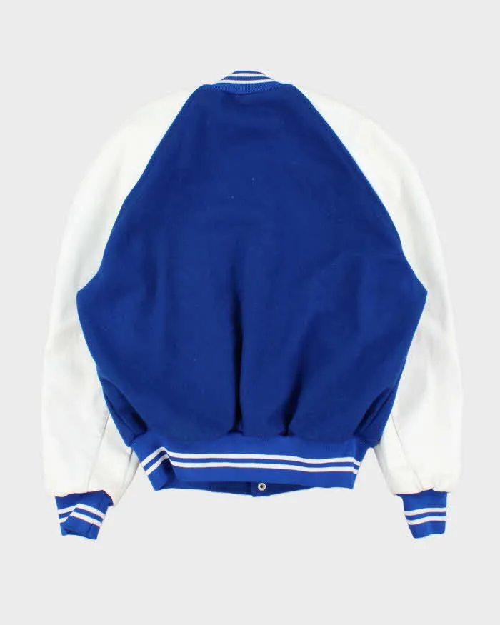 Vintage 1980s Warner Bros. Bugs Bunny Wool Leather Seder Made In Canada Varsity Bomber Jacket - M sold by Rokit product image thumbnail 2