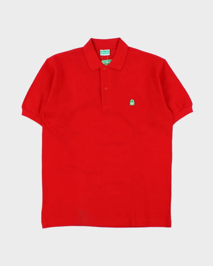 DSWT 1980s Benetton Short Sleeve Polo Shirt - M sold by Rokit