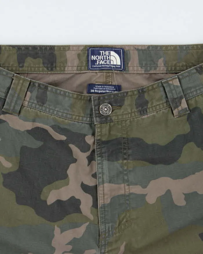 Vintage The North Face Heritage Loose Fit Woodland Camo Canvas Cargo Shorts - W36 sold by Rokit product image thumbnail 5