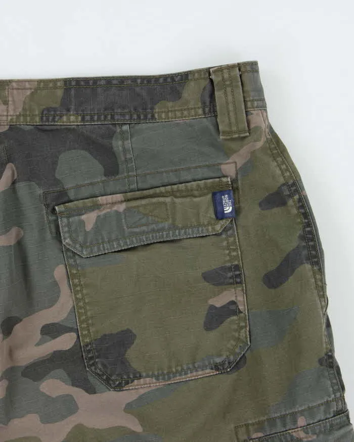 Vintage The North Face Heritage Loose Fit Woodland Camo Canvas Cargo Shorts - W36 sold by Rokit product image thumbnail 4