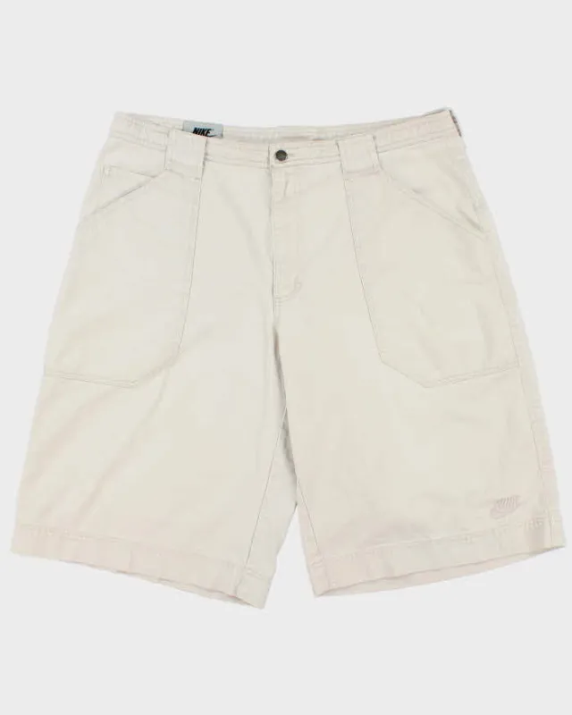 Vintage Y2K 00s Nike Wide Leg Canvas Chino Shorts - W40 made by Nike