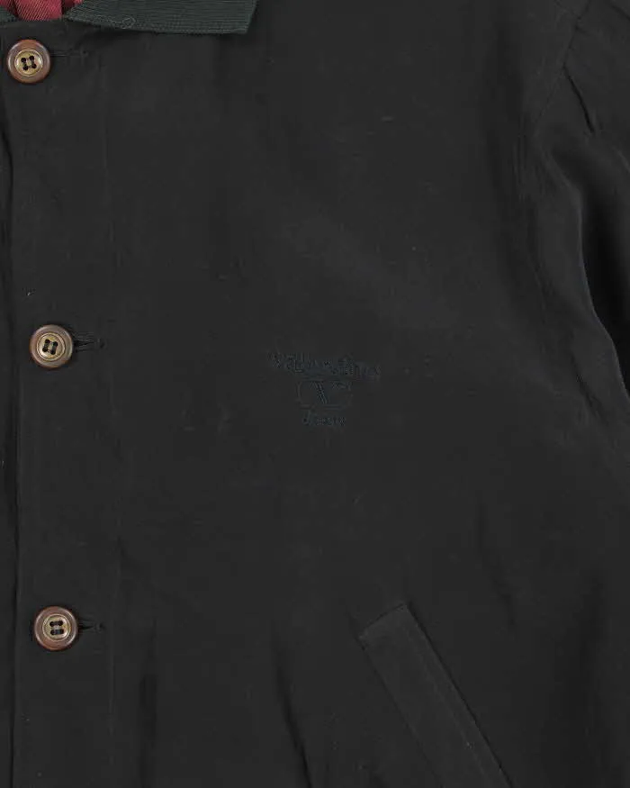 Vintage 1980s Valentino Jeans Pure Silk Collared Cropped Bomber Jacket - M sold by Rokit product image thumbnail 4