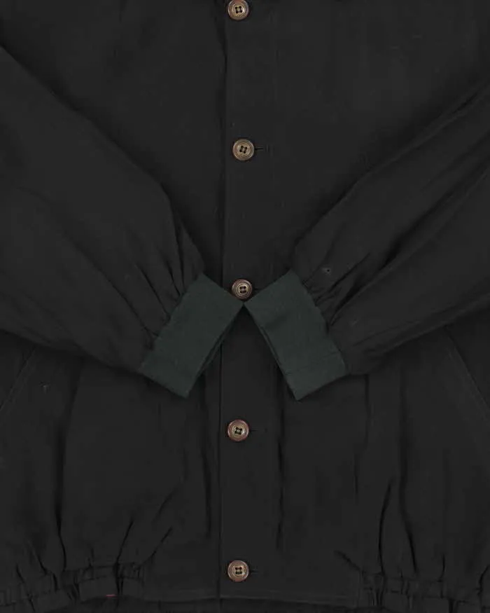 Vintage 1980s Valentino Jeans Pure Silk Collared Cropped Bomber Jacket - M sold by Rokit product image thumbnail 5