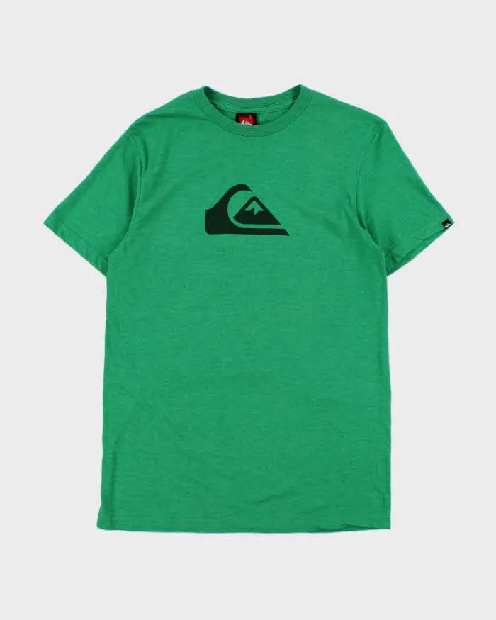 Vintage Y2K 00s Quiksilver Big Logo Crewneck T-Shirt - M sold by Rokit