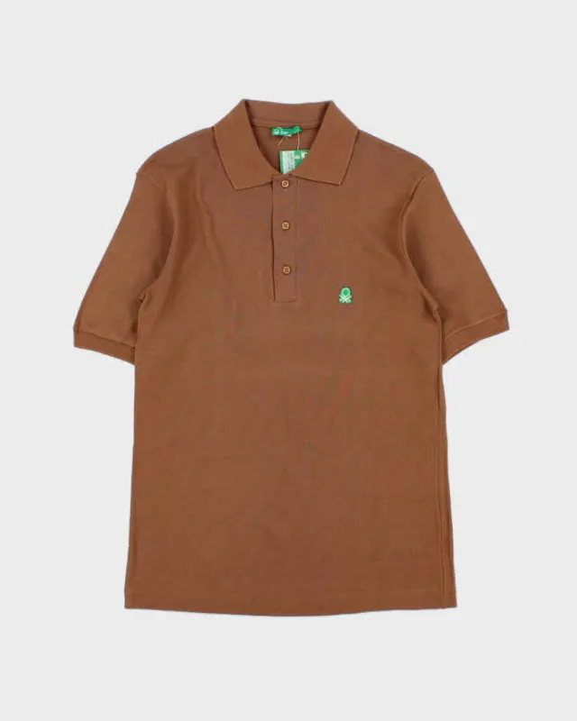 DSWT 1980s Benetton Short Sleeve Polo Shirt - M made by United Colors Of Benetton