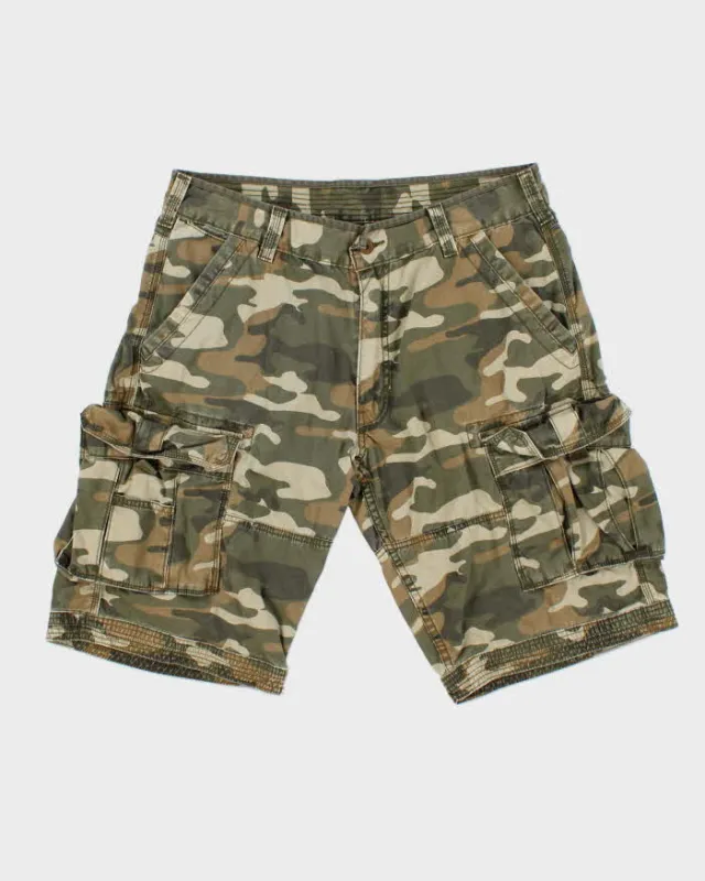 Vintage Y2K 00s Levi's White Tab Duck Camo Loose Fit Canvas Cargo Shorts - W36 made by Levi's