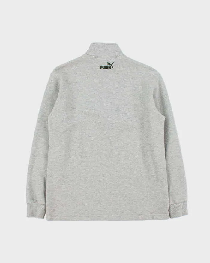 Vintage Y2K 00s Puma Jamaica Marl Grey Quarter-Zip Sweatshirt - S sold by Rokit product image thumbnail 2