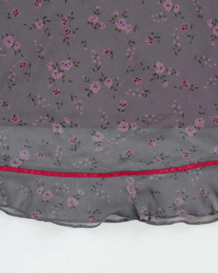Vintage 1990s New Look Floral Floaty Dress - M sold by Rokit product image thumbnail 4