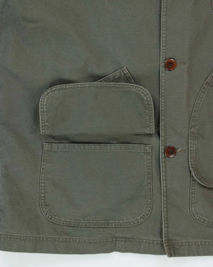 Vintage Y2K 00s L.L.Bean Khaki Duck Canvas Chore Jacket - XXL sold by Rokit product image thumbnail 4