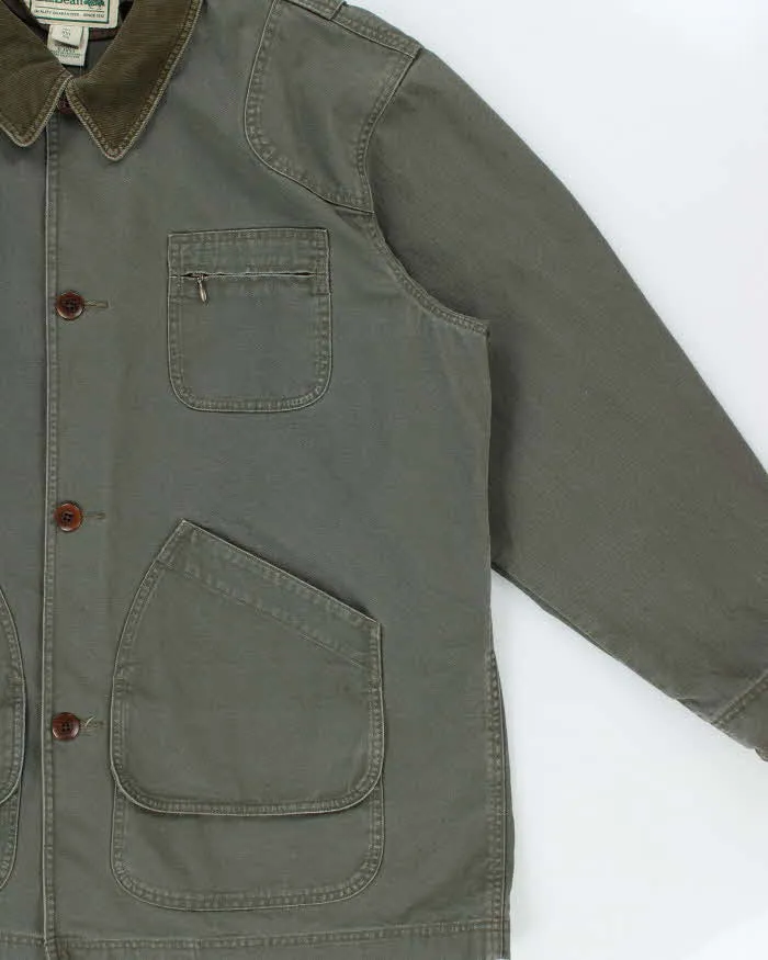 Vintage Y2K 00s L.L.Bean Khaki Duck Canvas Chore Jacket - XXL sold by Rokit product image thumbnail 3